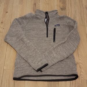 Patagonia Men's Brown/Gray Zip-Up Sweater~Size Small